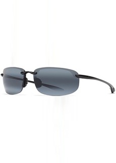 Maui Jim Ho'okipa Polarized Sunglasses, Men's, Gloss Black/Neutral Grey