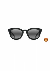 Maui Jim Men's and Women's Koko Head Polarized Classic Sunglasses Black Matte Rubber w/ Man UTD/Neutral Grey
