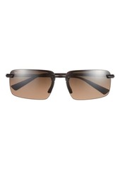 Maui Jim Laulima 61mm PolarizedPlus2 Gradient Rectangular Sunglasses