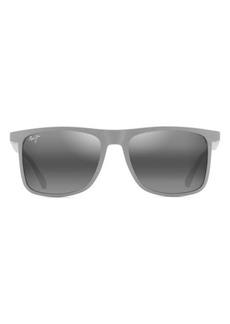 Maui Jim Makamae 56mm Polarized Square Sunglasses