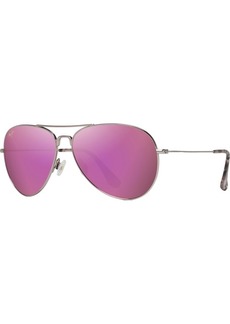 Maui Jim Mavericks Polarized Aviator Sunglasses, Men's, Rose Gold