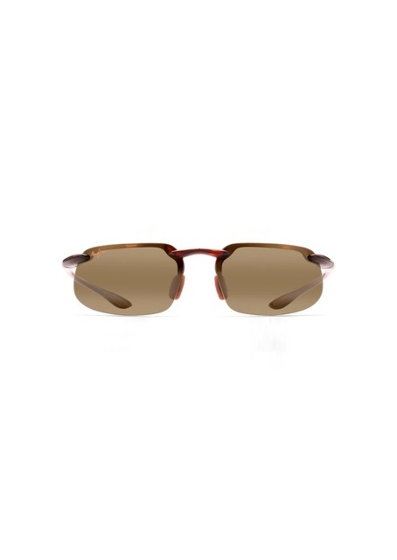 Maui Jim Men's and Women's Kanaha Polarized Universal Fit Rimless Sunglasses Tortoise/HCL® Bronze