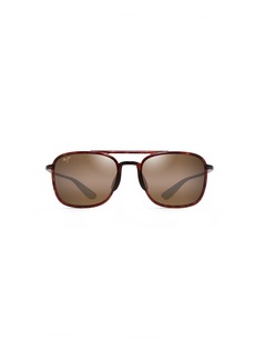 Maui Jim Men's and Women's Keokea Polarized Aviator Sunglasses Tortoise/HCL® Bronze
