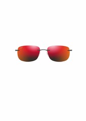 Maui Jim Men's and Women's Ohai Polarized Rimless Sunglasses Matte Black/Hawaii Lava ™