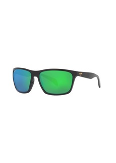 Maui Jim Men's Polarized Sunglasses - Black Matte