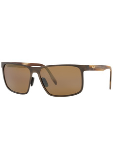 Maui Jim Men's Polarized Sunglasses, MJ000671 61 Wana - Brown