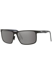 Maui Jim Men's Polarized Sunglasses, MJ000671 61 Wana - Gunmetal Dark