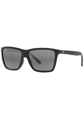 Maui Jim Men's Polarized Sunglasses, MJ000672 Cruzem 57 - Black Matte