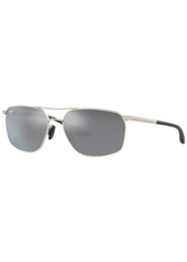 Maui Jim Men's Polarized Sunglasses, Puu Kukui 58 - Silver-Tone