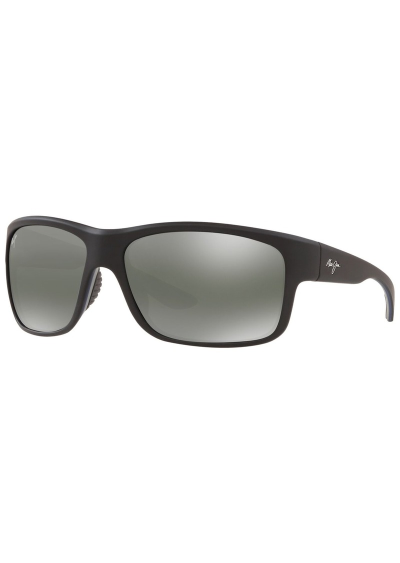 Maui Jim Men's Southern Cross Polarized Sunglasses - BLACK CLEAR/GREY POLAR