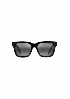 Maui Jim Men's and Women's Mongoose Polarized Classic Sunglasses Black Gloss w/Man Utd/Neutral Grey