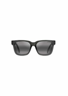 Maui Jim Men's and Women's Mongoose Polarized Classic Sunglasses Translucent Grey Man UTD/Neutral Grey