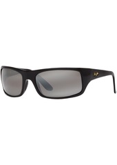 Maui Jim Peahi Polarized Sunglasses , 202 - Black/Brown