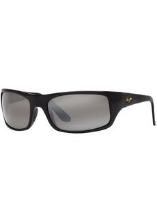 Maui Jim Peahi Polarized Sunglasses , 202 - Black/Grey
