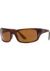 Maui Jim Peahi Polarized Sunglasses , 202 - Black/Brown