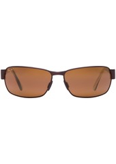 Maui Jim Polarized Black Coral Polarized Sunglasses , 249 - Black/Grey