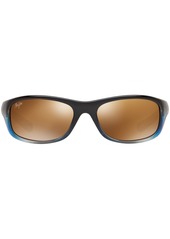 Maui Jim Polarized Kipahulu Polarized Sunglasses , 279 - BLUE GREEN/BRONZE MIRROR POLAR