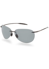Maui Jim Polarized Sugar Beach Sunglasses, 421 - BLACK SHINY/GREY