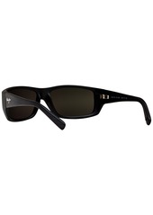 Maui Jim Polarized Wassup Sunglasses, 123 61 - BLACK/GREY MIR POL