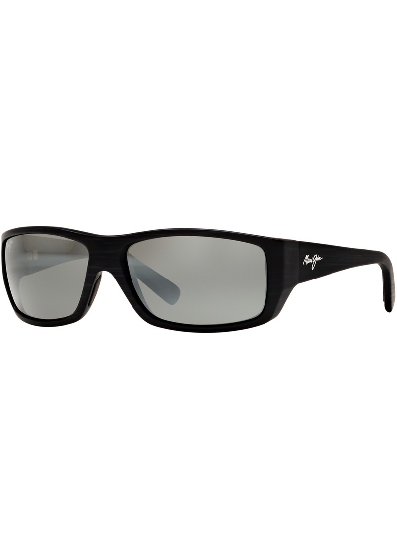 Maui Jim Polarized Wassup Sunglasses, 123 61 - BLACK/GREY MIR POL