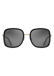 Maui Jim Pua 55mm Polarized Square Sunglasses