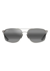 Maui Jim Puu Kukui 58mm Polarized Rectangle Sunglasses