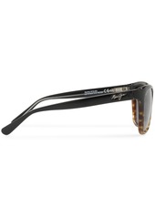 Maui Jim Starfish Polarized Sunglasses , 744 - BLACK TORTOISE/GREY GRADIENT POLARIZED