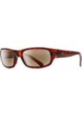 Maui Jim Stingray Polarized Rectangular Sunglasses, Men's, Gloss Black/Neutral Grey