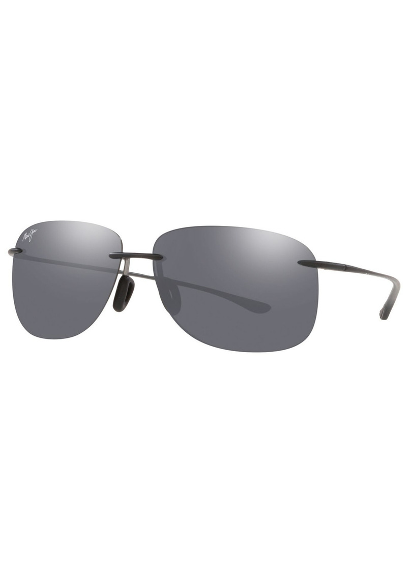 Maui Jim Unisex Hikina Polarized Sunglasses, Hikina - GREY MATTE/GREY POLAR