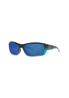 Maui Jim Unisex Polarized Sunglasses, Barrier Reef Mj000636 - Blue Turquoise