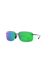 Maui Jim Unisex Sunglasses, Hema Mj000641 - Black Matte