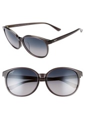Maui Jim Water Lily 62mm PolarizedPlus2® Round Sunglasses in Translucent Grey/Neutral Grey at Nordstrom