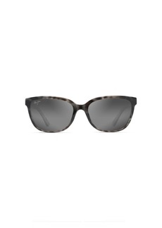 Maui Jim Women's Honi Polarized Cat Eye Sunglasses Grey Tortoise Stripe/Neutral Grey