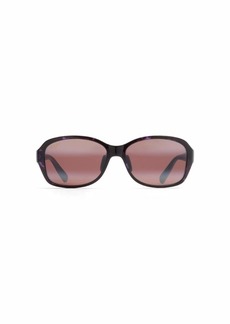 Maui Jim Women's Koki Beach Polarized Universal Fit Fashion Sunglasses Purple Tortoise/Maui Rose®