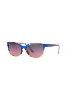 Maui Jim Women's Polarized Sunglasses, 758 Honi - Blue Multi