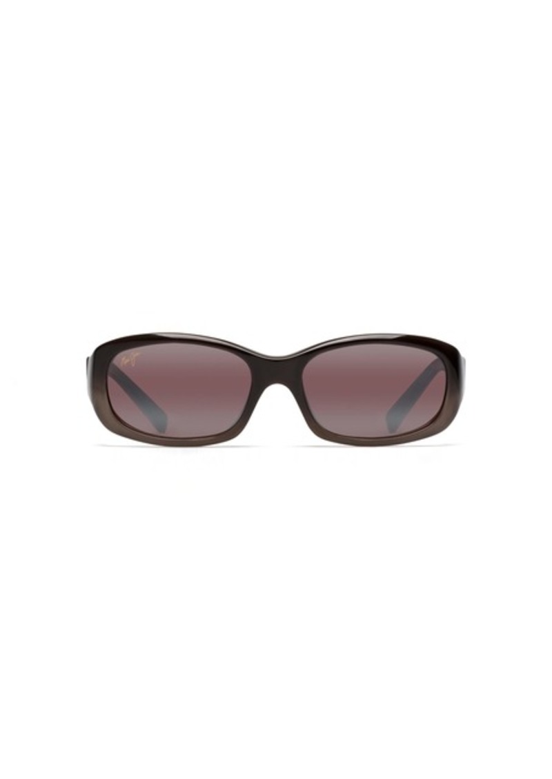 Maui Jim Women's Punchbowl Polarized Rectangular Sunglasses Chocolate Fade/Maui Rose®