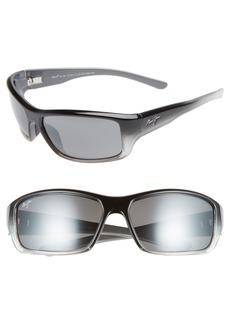 Maui Jim Barrier Reef 62mm PolarizedPlus2(R) Sunglasses in Black/Grey at Nordstrom