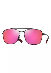 Maui Jim Piwai AF 58MM Square Sunglasses