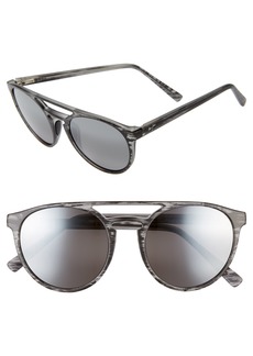 Maui Jim Ah Dang! 52mm PolarizedPlus2(R) Flat Top Sunglasses in Grey Stripe/Neutral Grey at Nordstrom