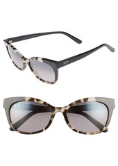 Women's Maui Jim Ilima 53mm Polarizedplus2 Cat Eye Sunglasses - White Tokyo/ Gloss Black