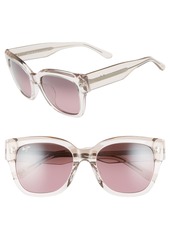 Maui Jim Siren Song 54mm PolarizedPlus2(R) Cat Eye Sunglasses in Crystal W/Hint Of Pink at Nordstrom
