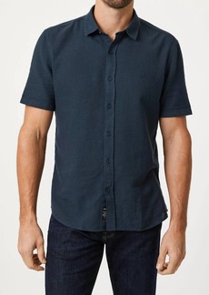 Mavi Gauze Short Sleeve Shirt In Navy