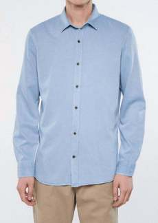 Mavi Luxe Long Sleeve Shirt In Blue