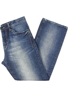 Mavi Matt Mens Classic Rise Distressed Bootcut Jeans