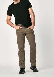 Mavi Matt Relaxed Straight Leg Pants In Dusty Olive