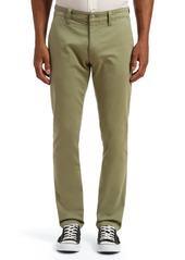 Mavi Jeans Johnny Slim Flat Front Chinos in Oil Green Twill at Nordstrom Rack