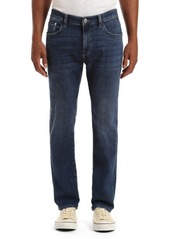 Mavi Jeans Marcus Slim Straight Leg Jeans in Dark Brushed Feather Blue at Nordstrom