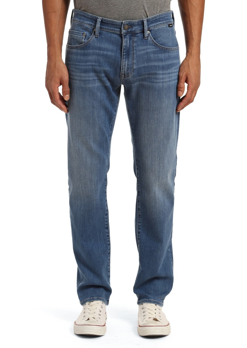 Mavi Jeans Marcus Slim Straight Leg Jeans in Mid Brushed Supermove at Nordstrom Rack