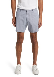 Mavi Jeans Nate Stretch Chambray Flat Front Shorts in Navy Chambray at Nordstrom Rack