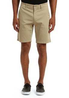Mavi Jeans Nate Stretch Twill Flat Front Shorts in Green Twill at Nordstrom Rack